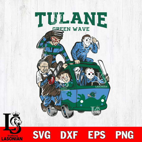 Tulane Green Wave Jason Voorhees Horror 10 Svg Eps Dxf Png File, NCAA svg, Digital Download, Instant Download