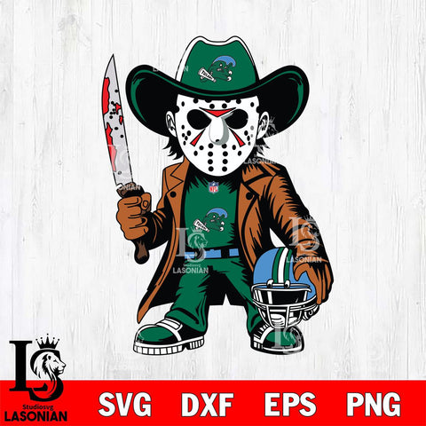Tulane Green Wave Jason Voorhees Horror Svg Eps Dxf Png File, NCAA svg, Digital Download, Instant Download