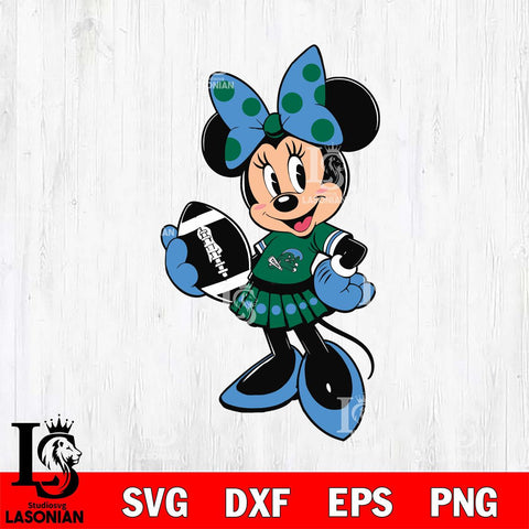 Tulane Green Wave Minnie Mouse Svg Eps Dxf Png File, NCAA svg, Digital Download, Instant Download