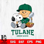 Tulane Green Wave Peanuts Snoopy Champion football SVG DXF EPS PNG FILE,Snoopy File Cut, NCAA Digital Download,Instant Download,Christmas Silhouette