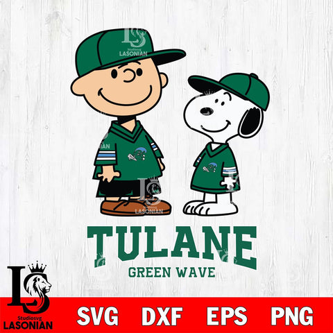 Tulane Green Wave Peanuts Snoopy Football SVG DXF EPS PNG FILE,Snoopy File Cut, NCAA Digital Download,Instant Download,Christmas Silhouette