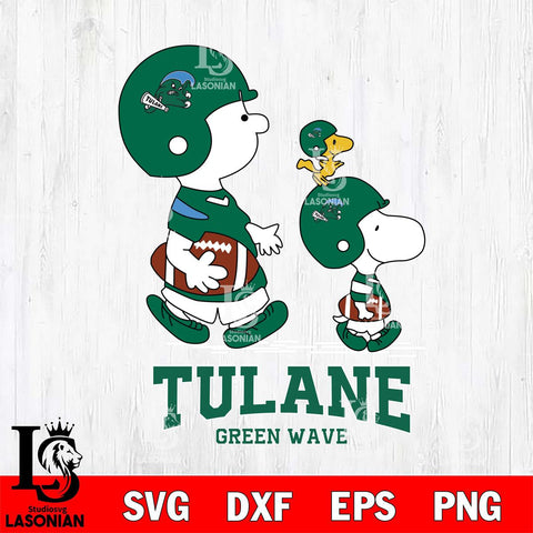 Tulane Green Wave Snoopy Sport Svg Eps Dxf Png File, Digital Download