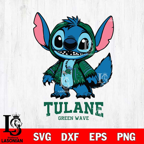 Tulane Green Wave Stitch Halloween Svg Eps Dxf Png File, NCAA svg, Digital Download, Instant Download