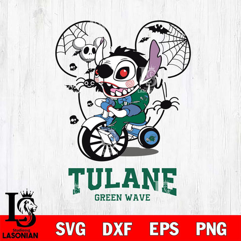 Tulane Green Wave Stitch Jigsaws Halloween Svg Eps Dxf Png File, Digital Download, Instant Download