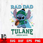 Tulane Green Wave Stitch Rad Dad SVG DXF EPS PNG FILE, NCAA File Cut,Digital Download,Instant Download