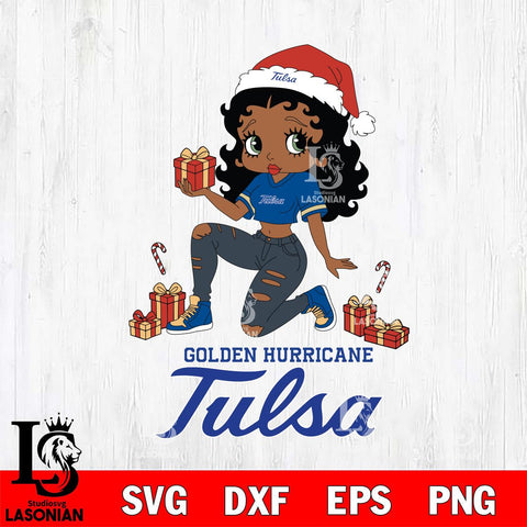 Tulsa Golden Hurricane Betty Boop Gift File Cut, NCAA SVG DXF EPS PNG PDF File, Digital Download , Criucut , Silhouette
