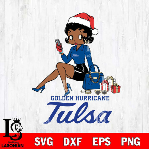 Tulsa Golden Hurricane Betty Boop Phone File Cut, NCAA SVG DXF EPS PNG PDF File, Digital Download , Criucut , Silhouette