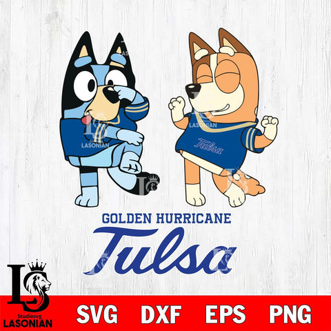 Tulsa Golden Hurricane Bluey Chilli Sport Svg Eps Dxf Png File, Digital Download, Instant Download