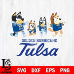 Tulsa Golden Hurricane Bluey Dance Mode Squats Svg Eps Dxf Png File, Digital Download, Instant Download