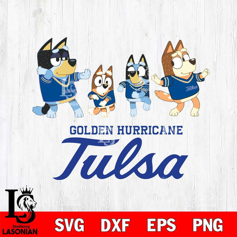 Tulsa Golden Hurricane Bluey Dance Mode Squats Svg Eps Dxf Png File, Digital Download, Instant Download