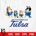 Tulsa Golden Hurricane Bluey Dance Squats Svg Eps Dxf Png File, Digital Download, Instant Download