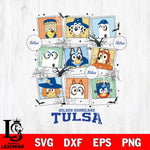 Tulsa Golden Hurricane Bluey Halloween Sport Svg Eps Dxf Png File, Digital Download, Instant Download