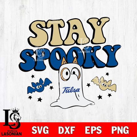 Tulsa Golden Hurricane Bluey Halloween Stay Spooky Svg Eps Dxf Png File, Digital Download, Instant Download