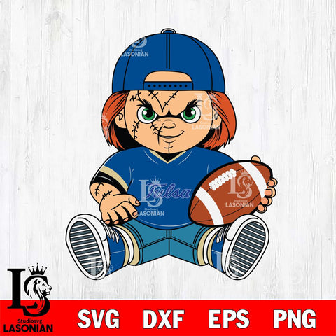 Tulsa Golden Hurricane Chucky Horror 3 Svg Eps Dxf Png File, NCAA svg, Digital Download, Instant Download