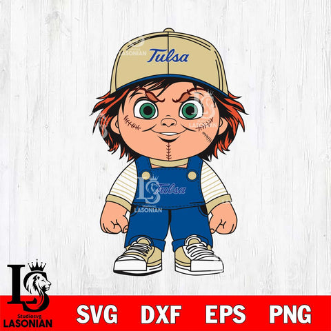 Tulsa Golden Hurricane Chucky Horror Svg Eps Dxf Png File, NCAA svg, Digital Download, Instant Download