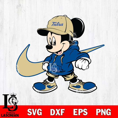 Tulsa Golden Hurricane Cool Mickey Mouse Svg Eps Dxf Png File, NCAA svg, Digital Download, Instant Download
