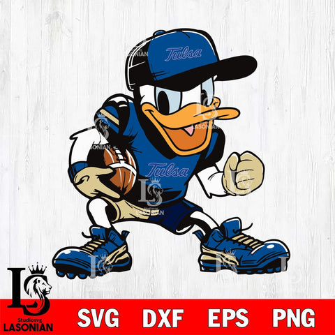 Tulsa Golden Hurricane Donal Duck Svg Eps Dxf Png File, NCAA svg, Digital Download, Instant Download