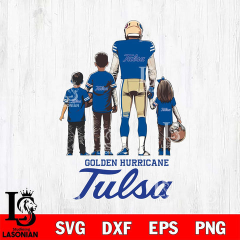 Tulsa Golden Hurricane Father Football SVG DXF EPS PNG FILE,NCAA SVG, Father day Digital Download,Instant Download, Silhouette