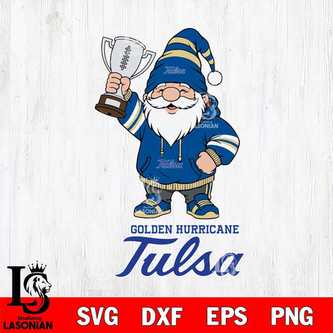 Tulsa Golden Hurricane Gnome Champion File Cut, NCAA SVG, Digital Download , Criucut , Silhouette