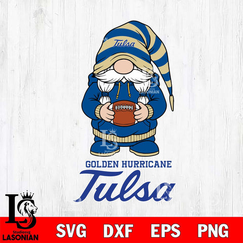 Tulsa Golden Hurricane Gnome Sport File Cut, NCAA SVG, Digital Download , Criucut , Silhouette