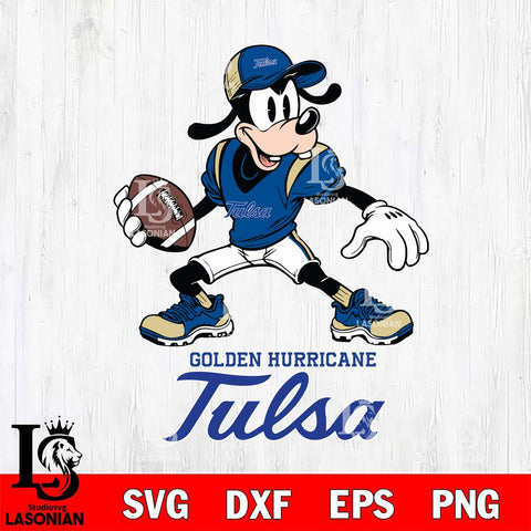 Tulsa Golden Hurricane Goofy Disney, Svg Eps Dxf Png File, Digital Download