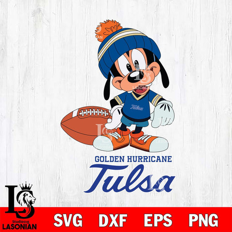 Tulsa Golden Hurricane Goofy Football SVG DXF EPS PNG FILE,NCAA svg ,Football Digital Download,Instant Download, Silhouette