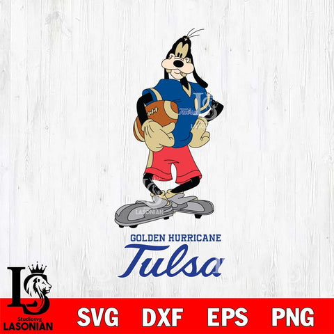 Tulsa Golden Hurricane Goofy Player SVG DXF EPS PNG FILE,NCAA svg ,Football Digital Download,Instant Download, Silhouette