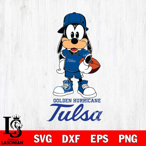 Tulsa Golden Hurricane Goofy rugby SVG DXF EPS PNG FILE,NCAA svg ,Football Digital Download,Instant Download, Silhouette