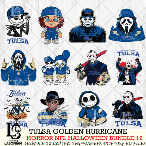 Tulsa Golden Hurricane Halloween Bundle 12 SVG Svg Eps Dxf Png File, NCAA bundle svg, Digital Download, Instant Download