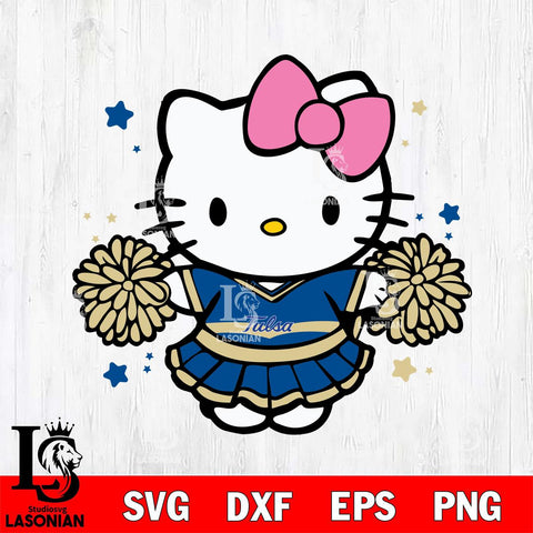 Tulsa Golden Hurricane Hello Kitty Cheerleader 10 Svg Eps Dxf Png File, Digital Download, Instant Download
