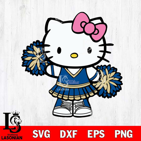 Tulsa Golden Hurricane Hello Kitty Cheerleader 11 Svg Eps Dxf Png File, Digital Download, Instant Download