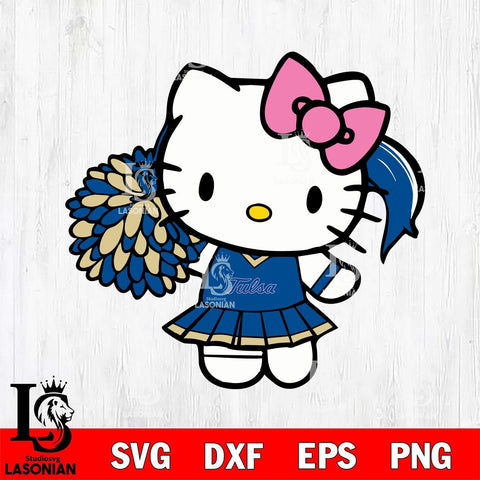 Tulsa Golden Hurricane Hello Kitty Cheerleader 12 Svg Eps Dxf Png File, Digital Download, Instant Download