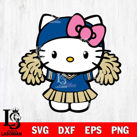 Tulsa Golden Hurricane Hello Kitty Cheerleader 5 Svg Eps Dxf Png File, Digital Download, Instant Download