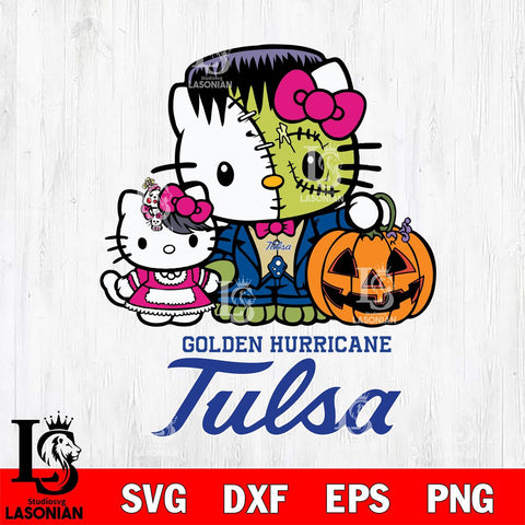 Tulsa Golden Hurricane Hello Kitty Horror 10 Svg Eps Dxf Png File, Digital Download