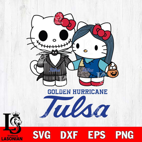 Tulsa Golden Hurricane Hello Kitty Horror 11 Svg Eps Dxf Png File, Digital Download