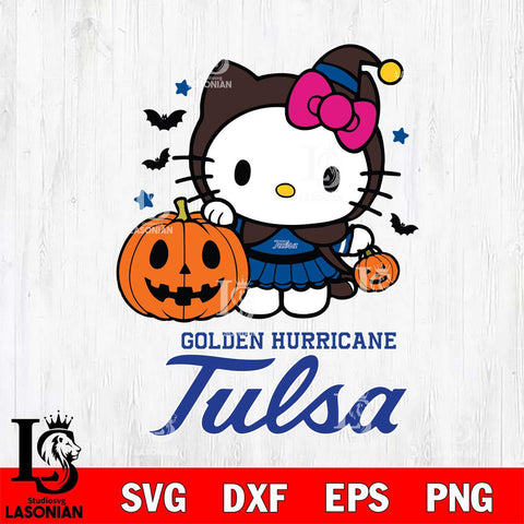 Tulsa Golden Hurricane Hello Kitty Horror 1 Svg Eps Dxf Png File, Digital Download