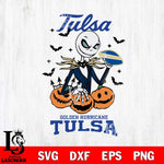 Tulsa Golden Hurricane Jack Skellington 2 halloween Svg Eps Dxf Png File, NCAA svg, Digital Download, Instant Download