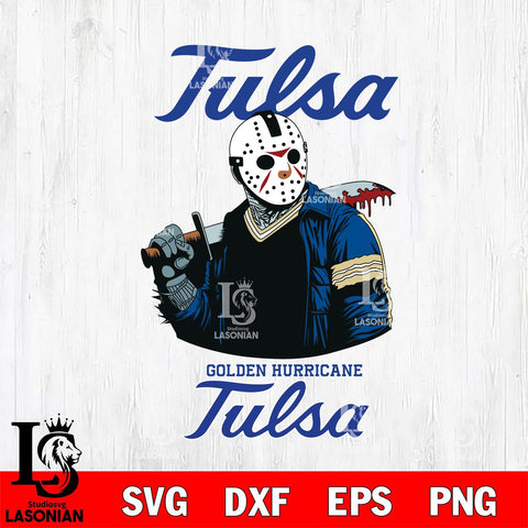 Tulsa Golden Hurricane Jason Voorhees 10 Svg Eps Dxf Png File, Digital Download