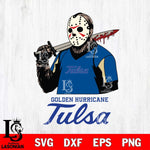 Tulsa Golden Hurricane Jason Voorhees 11 Svg Eps Dxf Png File, Digital Download