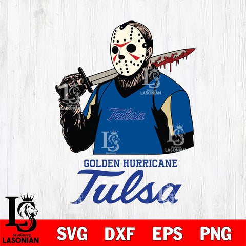 Tulsa Golden Hurricane Jason Voorhees 11 Svg Eps Dxf Png File, Digital Download