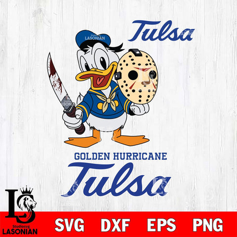 Tulsa Golden Hurricane Jason Voorhees 12 Svg Eps Dxf Png File, Digital Download