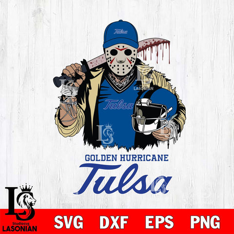Tulsa Golden Hurricane Jason Voorhees 2 Svg Eps Dxf Png File, Digital Download