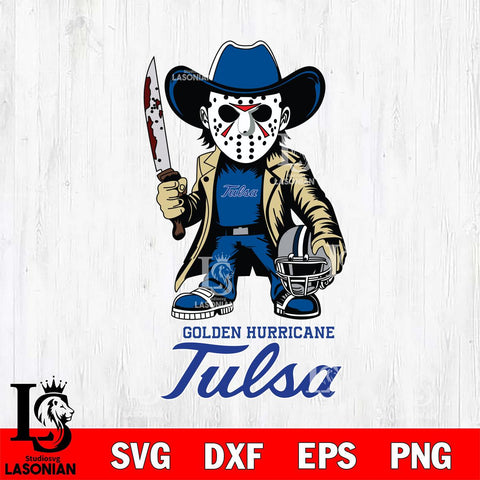 Tulsa Golden Hurricane Jason Voorhees 3 Svg Eps Dxf Png File, Digital Download