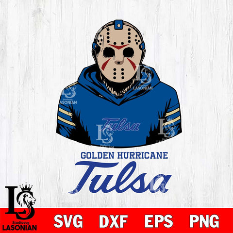 Tulsa Golden Hurricane Jason Voorhees 4 Svg Eps Dxf Png File, Digital Download