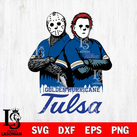 Tulsa Golden Hurricane Jason Voorhees 8 Svg Eps Dxf Png File, Digital Download