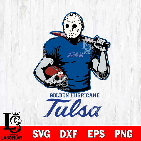 Tulsa Golden Hurricane Jason Voorhees 9 Svg Eps Dxf Png File, Digital Download
