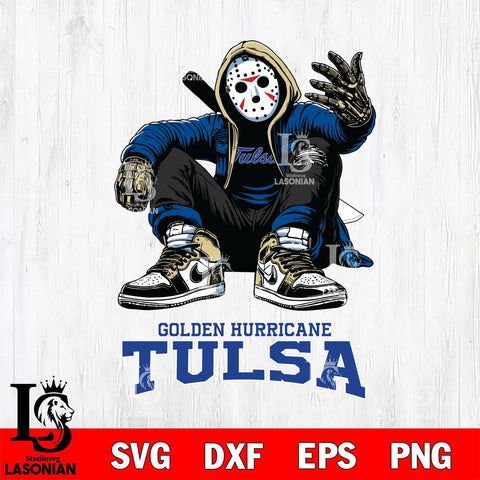 Tulsa Golden Hurricane Jason Voorhees Halloween SVG Svg Eps Dxf Png File, Digital Download, Instant Download