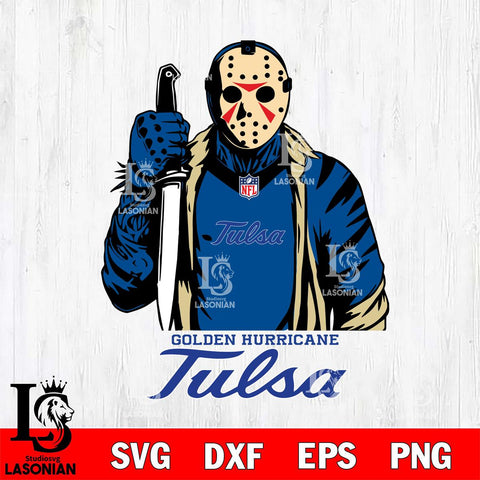 Tulsa Golden Hurricane Jason Voorhees Horror 3 Svg Eps Dxf Png File, NCAA svg, Digital Download, Instant Download