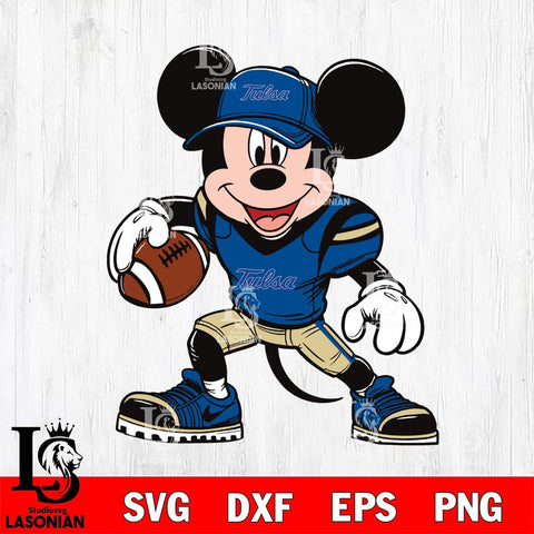 Tulsa Golden Hurricane Mickey Mouse Svg Eps Dxf Png File, NCAA svg, Digital Download, Instant Download