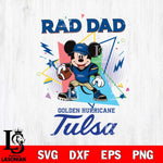 Tulsa Golden Hurricane Mickey Mouse Sport Rad Dad SVG DXF EPS PNG FILE, NCAA File Cut,Digital Download,Instant Download